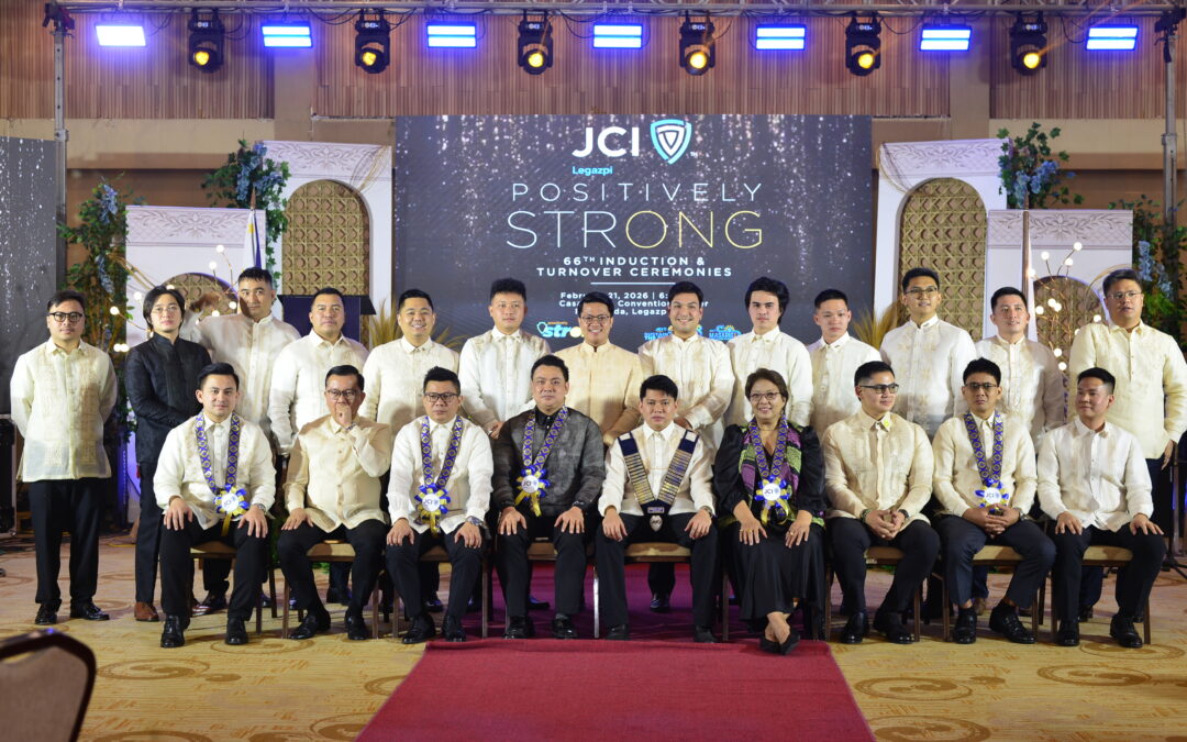 JCI Legazpi Welcomes New Leadership During 66th Induction and Turnover Ceremonies